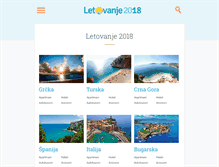 Tablet Screenshot of letovanje2018.com